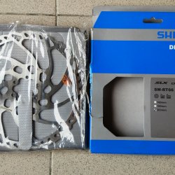 велосипедный тормозной ротор (НОВЫЙ) Shimano Zee rotor 203mm 6-hole SM-RT66