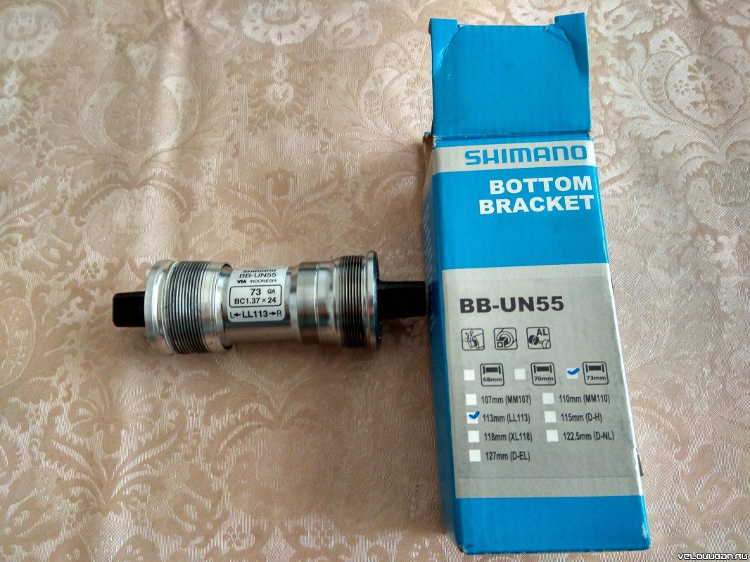 Каретка shimano un-55 0